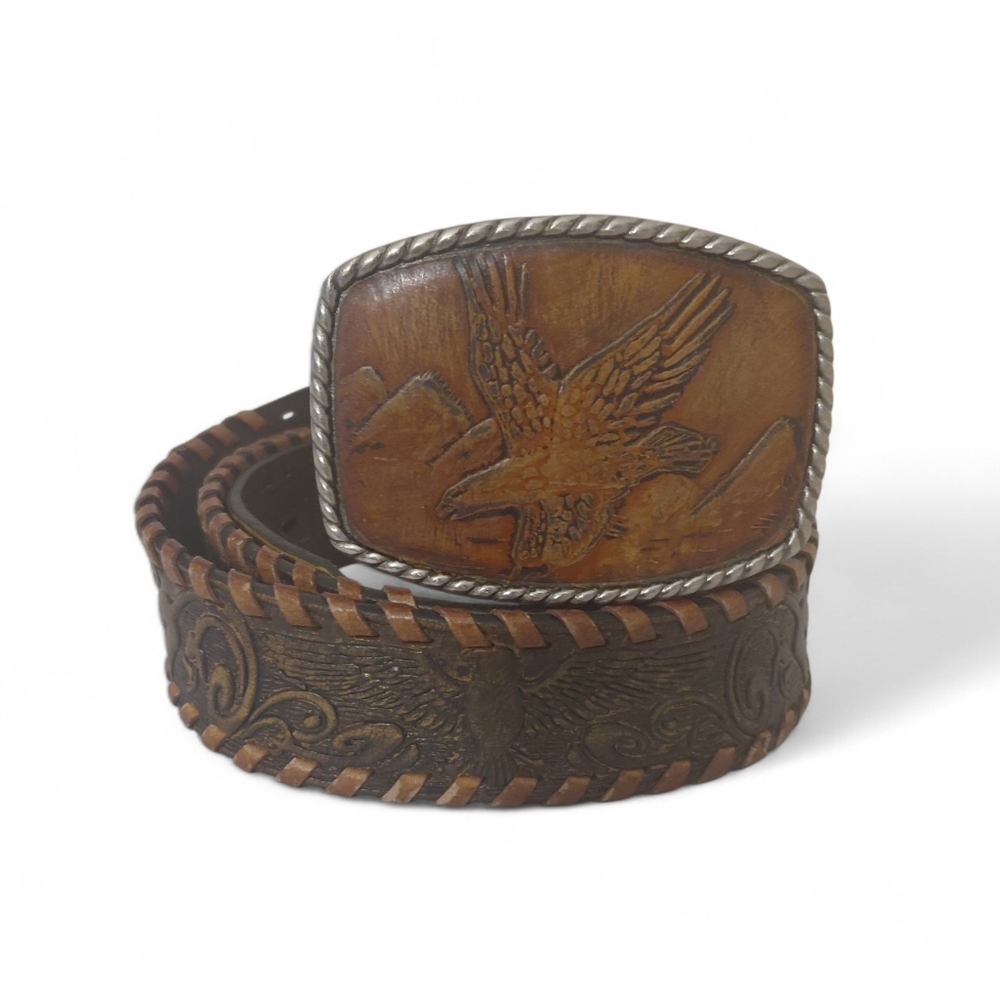 Signature by Levi Strauss Vintage Braided Trim Western Belt